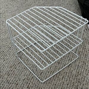 White Wire Storage Rack